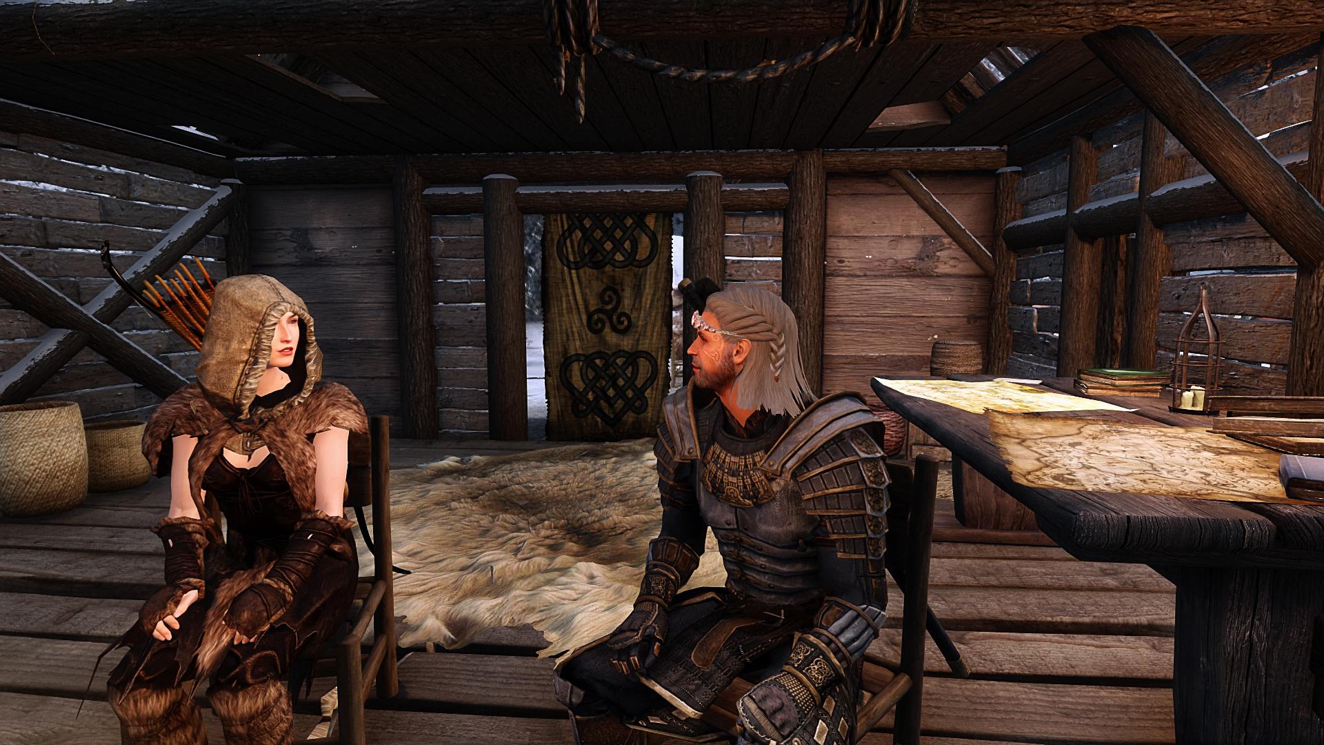 The Dragonborn and Angi Become Familiar With Each Other