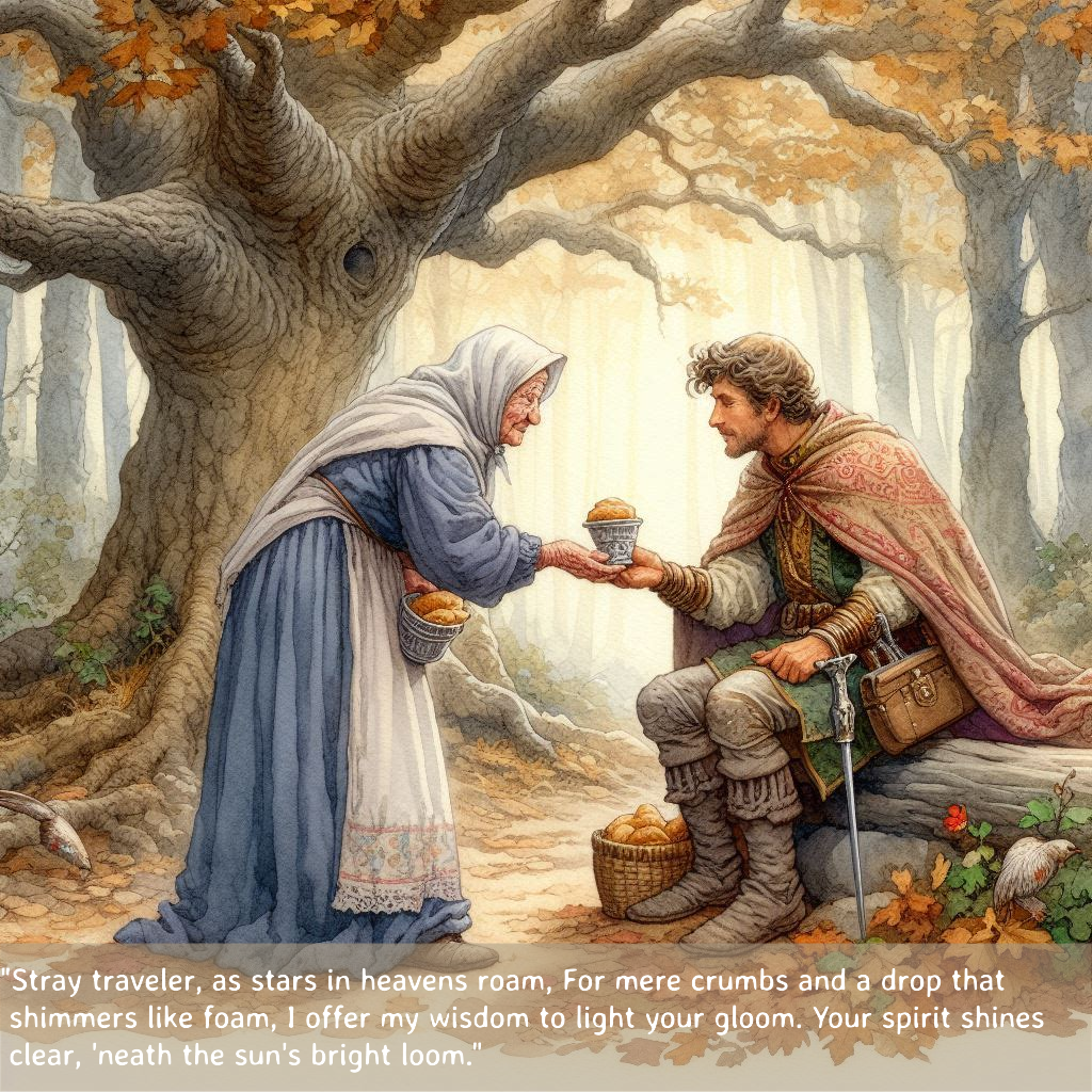 For Mere Crumbs I Offer My Wisdom.