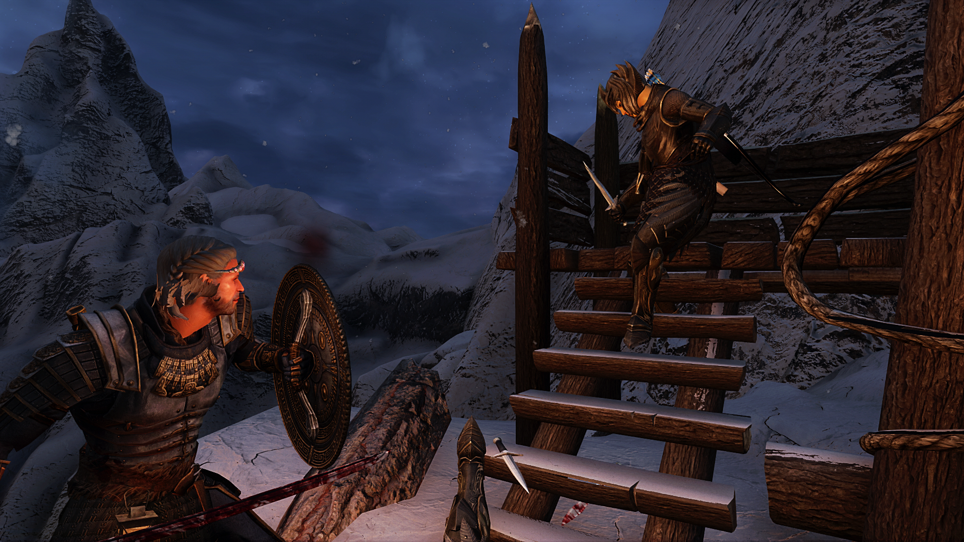 "Fus" Came Out And Lifted The Thalmor Guard From Her Feet.