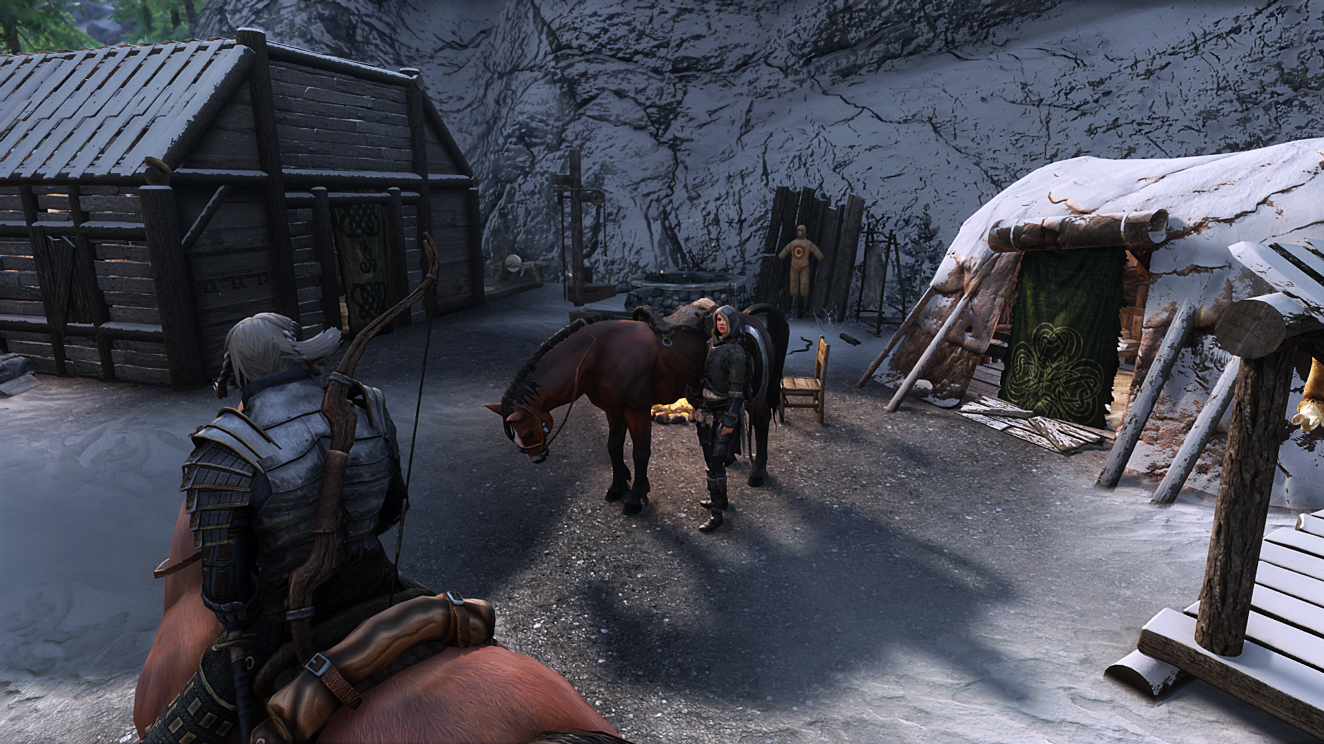 Mounting The Horses For The Trip to Fort Black