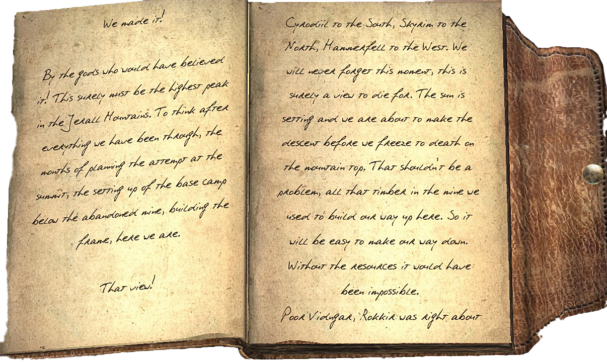 The Mountaineer's Journal - Page 1 & 2