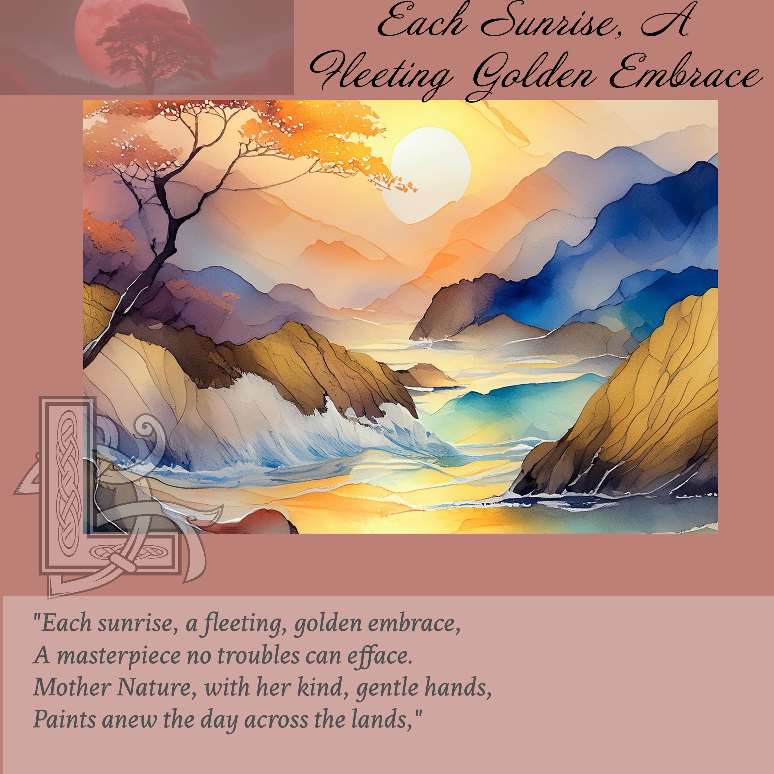 Each Sunrise A Fleeting Golden Embrace