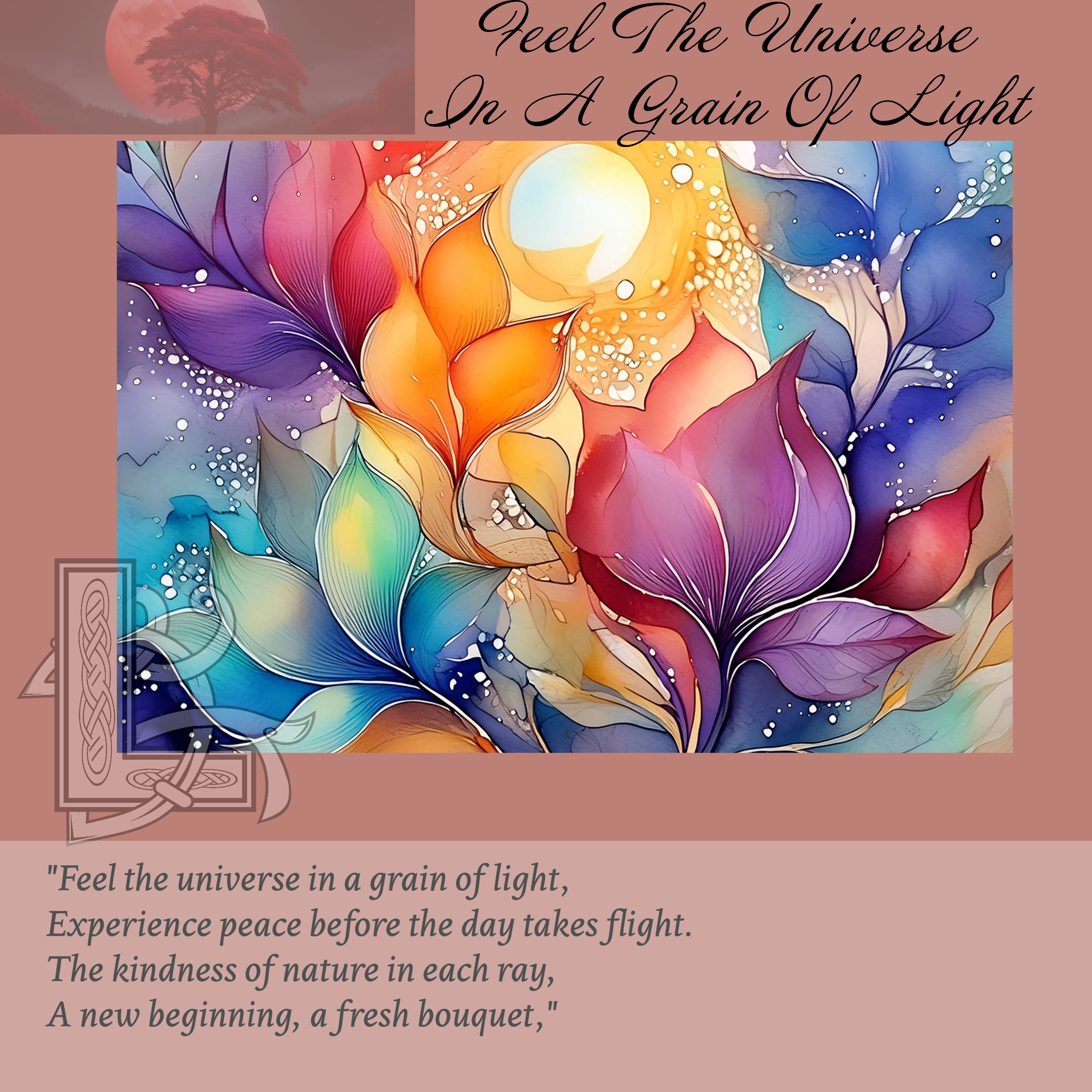 Feel The Universe In A Grain Of Light