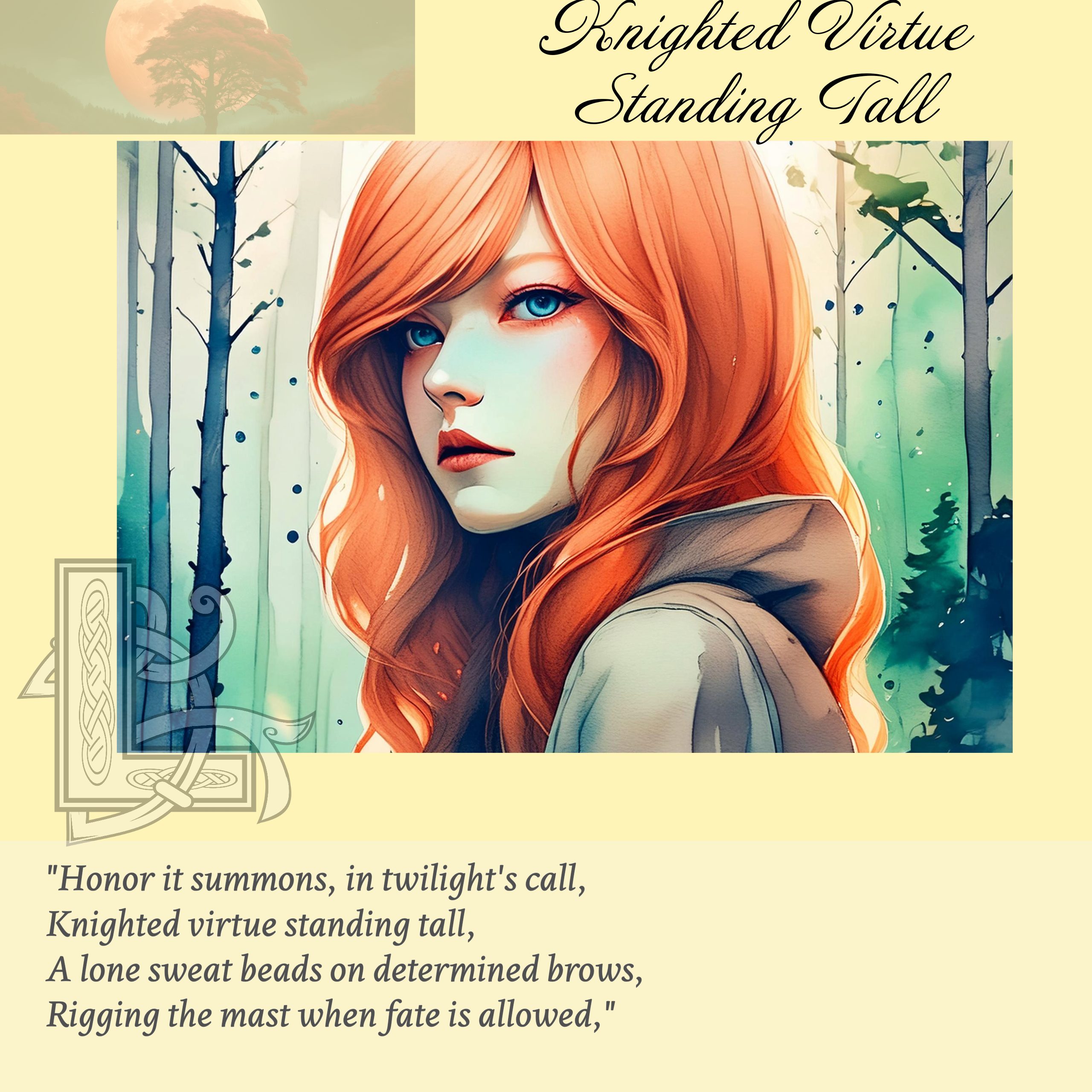 Knighted Virtue Standing Tall