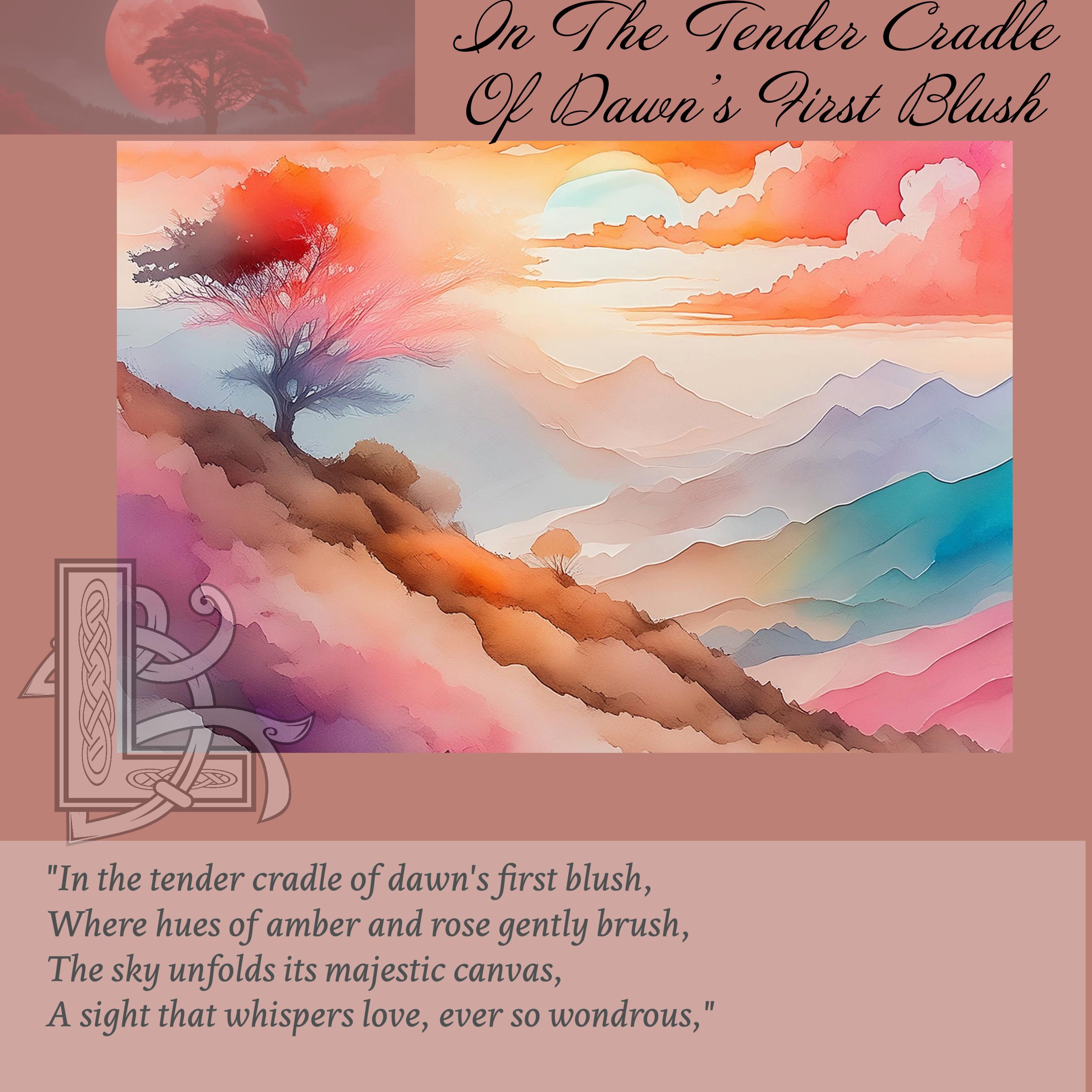 In The Tender Cradle Of Dawn's First Blush