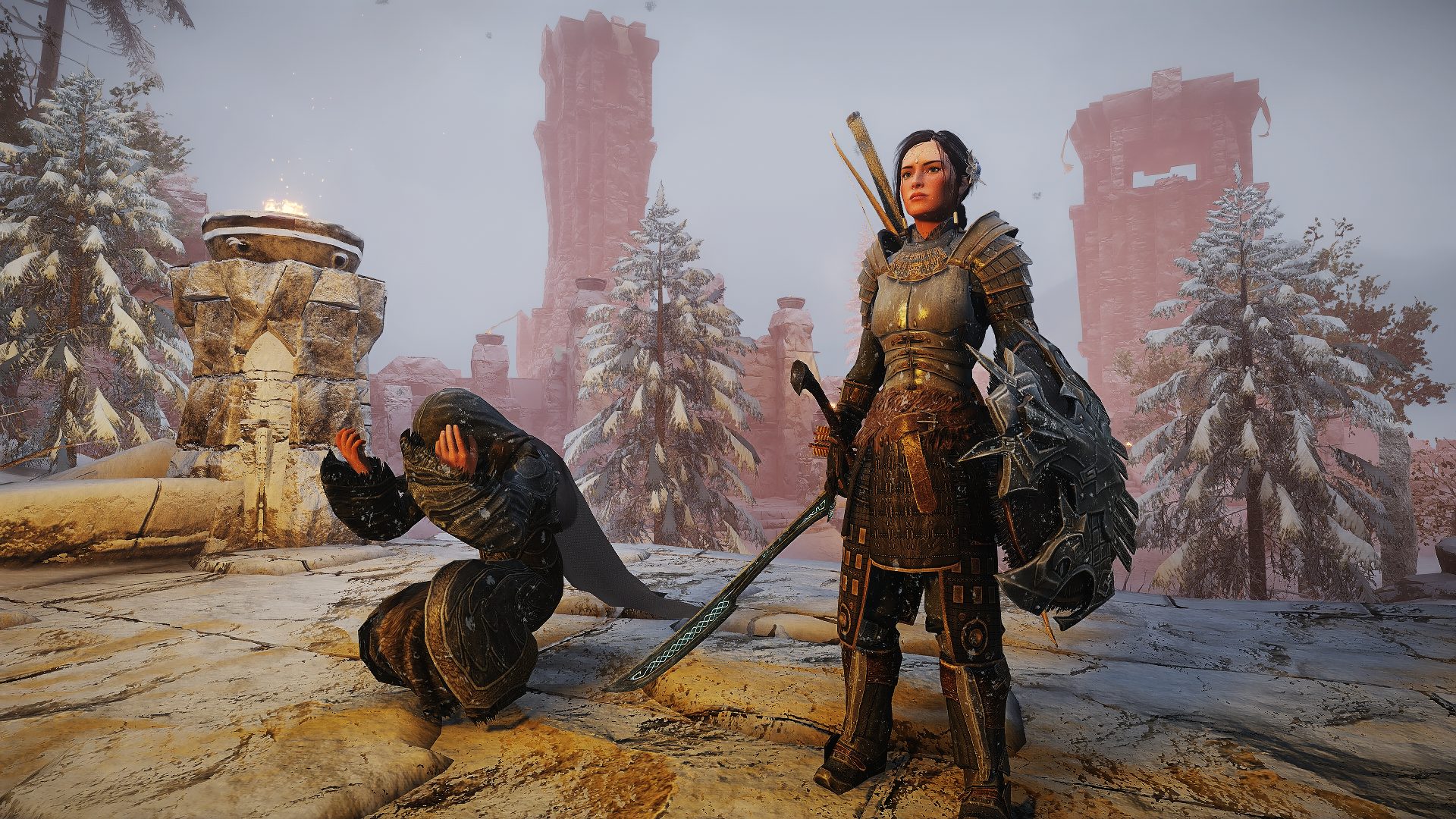 Here I Stand Guardian Of Ancient Stone